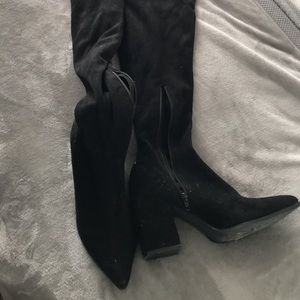 Thigh height high heels